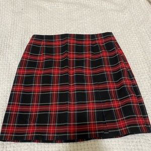 Zara Plaid Mini Skirt